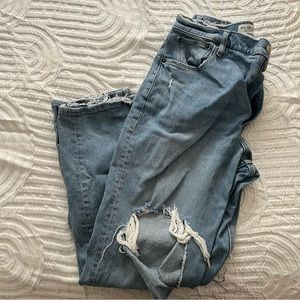 Abercrombie and fitch the 90s straight ultra high rise curve love jeans